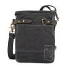 Tsd Brand Coastal Zippered Crossbody Messenger Bag In Gray