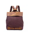 Tsd Brand Cooper Convertible Canvas Backpack In Brown