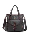 Tsd Brand Dolphin Coated Tote Bag In Brown