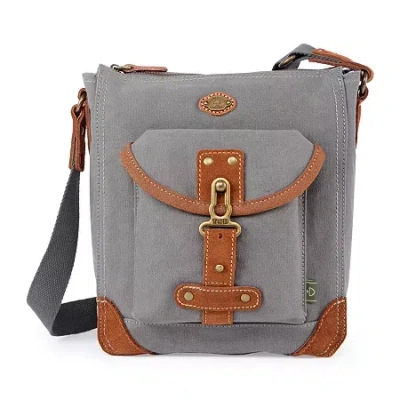 Tsd Brand Dolphin Crossbody Bag In Gray
