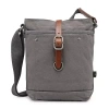 Tsd Brand Forest Crossbody Messenger Bag In Gray