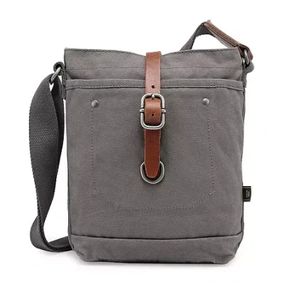 Tsd Brand Forest Crossbody Messenger Bag In Gray