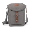 Tsd Brand Forest Flap Crossbody Messenger Bag In Gray