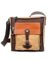 Tsd Brand Hidden Woods Canvas Crossbody Bag In Khaki