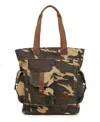 Tsd Brand Leaf Hill Large Tote Bag In Khaki Camo