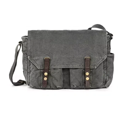 Tsd Brand Messenger Bag In Gray