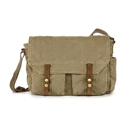 Tsd Brand Messenger Bag In Green