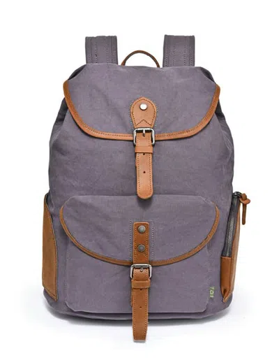 Tsd Brand Milo Canvas Drawstring Laptop Backpack In Blue
