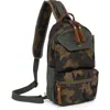 Tsd Brand Mountain Leaf Rugged Trail Ready Sling Bag In Multi