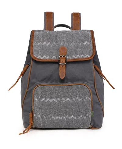 Tsd Brand Oak Hill Canvas Backpack In Gray