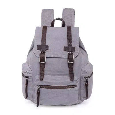 Tsd Brand Silent Trail Laptop Backpack In Gray