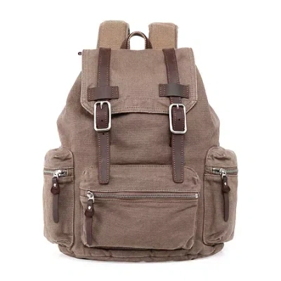 Tsd Brand Silent Trail Laptop Backpack In Green