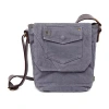 Tsd Brand Spring Palm Crossbody Messenger Bag In Gray