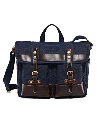Tsd Brand Tilia Top Handle Messenger Bag In Blue