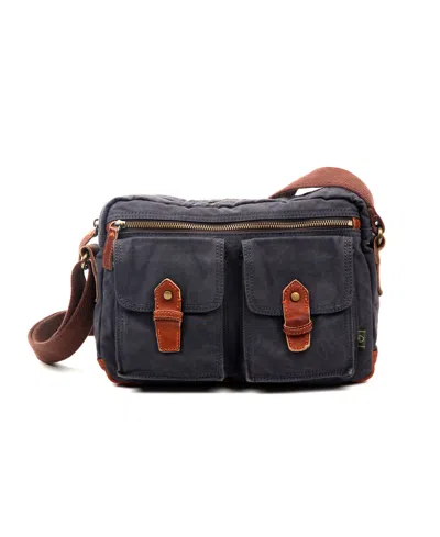 Tsd Brand Trail Breeze Canvas Mail Bag In Dark Gray