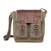 Tsd Brand Turtle Ridge 4-pocket Crossbody In Green