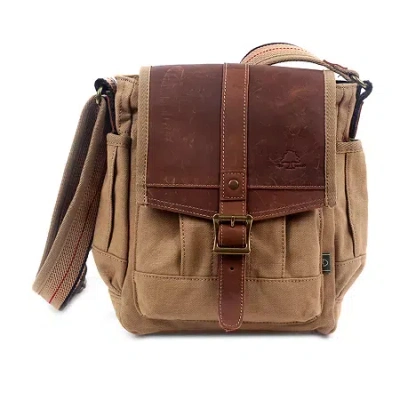 Tsd Brand Turtle Ridge Crossbody In Brown