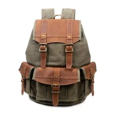Tsd Brand Turtle Ridge Laptop Backpack In Green