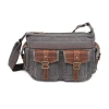 Tsd Brand Turtle Ridge Mail Messenger Bag In Gray