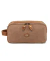 Tsd Brand Turtle Ridge Zip Top Toiletry Bag In Khaki