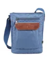 Tsd Brand Urban Light Canvas Crossbody Handbag In Denim Blue