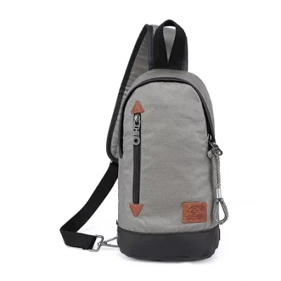 Tsd Brand Urban Light Sling Bag Backpack In Gray