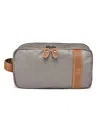Tsd Brand Urban Light Zip Top Toiletry Bag In Gray