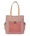 Tsd Brand Valley And Sky Canvas Tote Bag In Pink