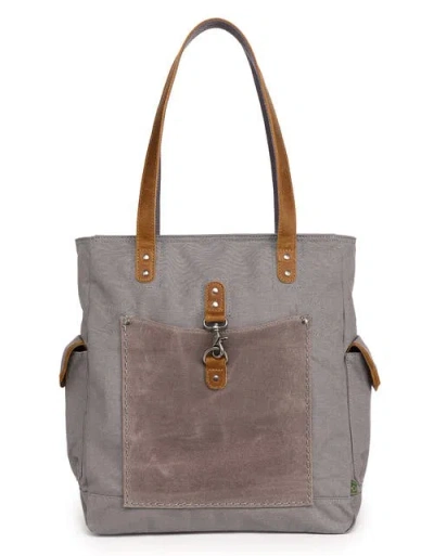 Tsd Brand Valley And Sky Spacious Adventure Tote In Gray
