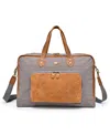 Tsd Brand Valley Oak Convertible Weekender Duffle Bag In Gray