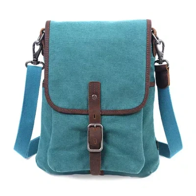 Tsd Brand Valley Vista Crossbody Messenger Bag In Blue