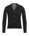 Tsd12 Man Cardigan Charcoal Size Xxl Merino Wool, Acrylic In Grey