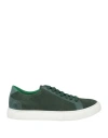 Tsd12 Man Sneakers Green Size 11 Soft Leather In Green