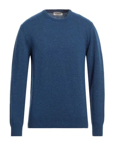 TSD12 TSD12 MAN SWEATER BLUE SIZE 3XL LAMBSWOOL, POLYAMIDE