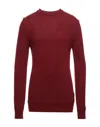 Tsd12 Man Sweater Burgundy Size Xxl Dralon In Red
