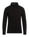 Tsd12 Man Turtleneck Dark Brown Size L Acrylic, Wool In Brown