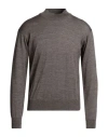 Tsd12 Man Turtleneck Khaki Size Xxl Merino Wool, Acrylic In Beige