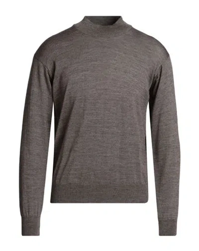 Tsd12 Man Turtleneck Khaki Size Xxl Merino Wool, Acrylic In Beige