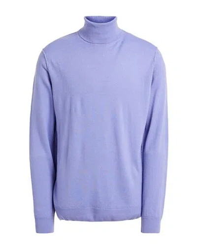 Tsd12 Man Turtleneck Lilac Size Xxl Wool In Purple