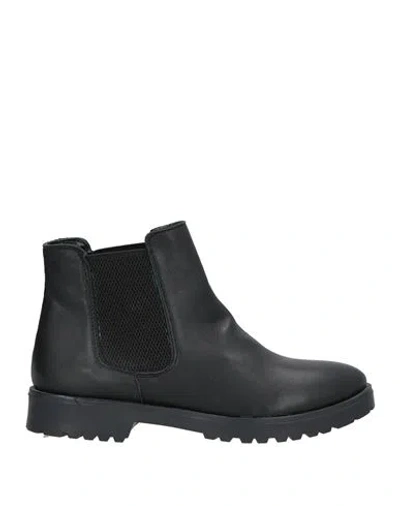 Tsd12 Woman Ankle Boots Black Size 10 Vegetable Fiber