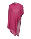 Tsd12 Woman Cape Fuchsia Size Xl Viscose, Acrylic