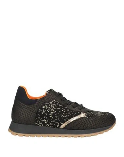 Tsd12 Woman Sneakers Bronze Size 8 Soft Leather, Textile Fibers In Yellow