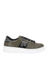 Tsd12 Woman Sneakers Military Green Size 7 Textile Fibers In Green