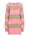 Tsd12 Woman Sweater Sand Size S Acrylic, Polyamide, Wool, Viscose In Beige