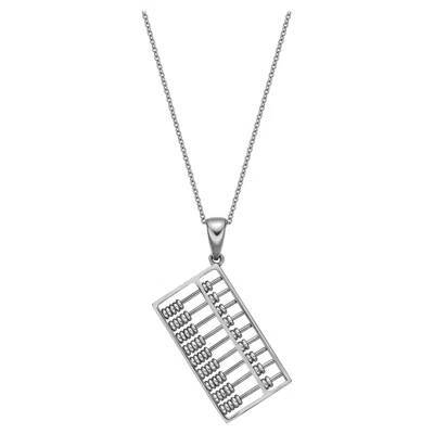 Pre-owned Tse 18 Karat White Gold Pendant With Necklace