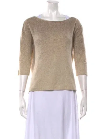 Pre-owned Tse Bateau Neckline Sweater In Neutrals