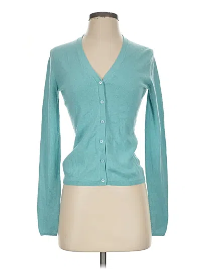 Pre-owned Tse Cardigan Sweater In Teal
