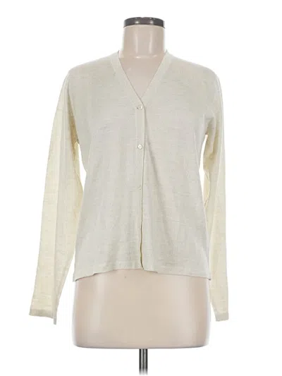 Pre-owned Tse Cardigan Sweater In White