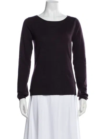 Pre-owned Tse Cashmere Bateau Neckline Sweater W/ Tags In Blue