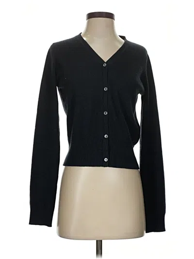 Pre-owned Tse Cashmere Cardigan Sweater In Black
